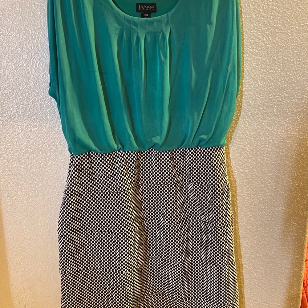 Plus Size Mid Length Dress